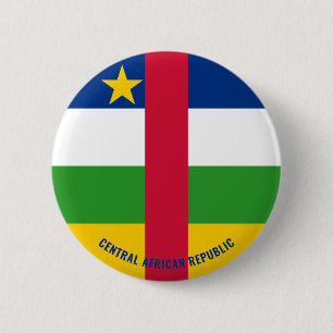 Central African Republic Flag Charming Patriotic 2 Inch Round Button