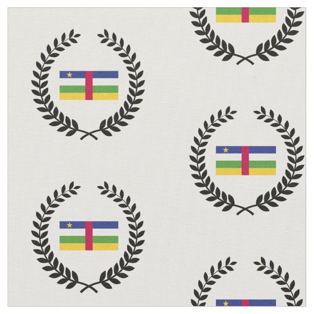 Central African Republic Flag Fabric (Close Up)