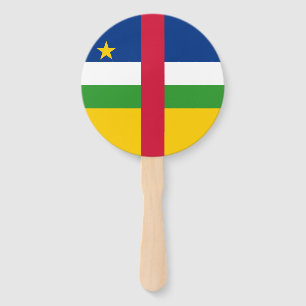 Central African Republic Flag Hand Fan