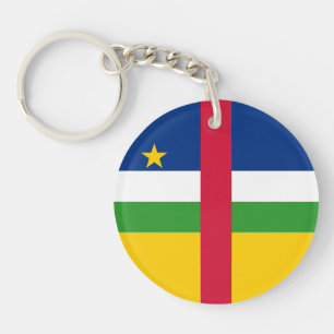 Central African Republic Flag Keychain