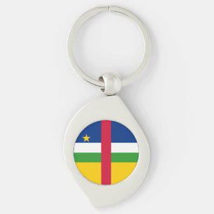 Central African Republic Flag Keychain