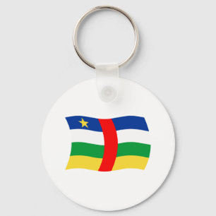 Central African Republic Flag Keychain