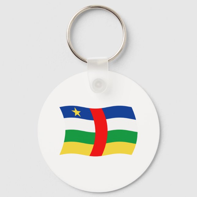 Central African Republic Flag Keychain (Front)