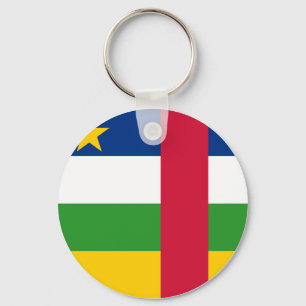 Central African Republic Flag Keychain