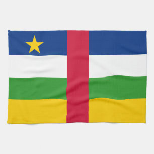 Central African Republic Flag Kitchen Towel
