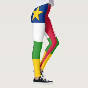 Central African Republic Flag Leggings