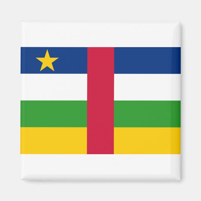 Central African Republic Flag Magnet (Front)