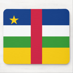 Central African Republic Flag Mouse Pad