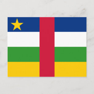 Central African Republic Flag Postcard