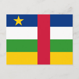 Central African Republic Flag Postcard