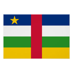 Central African Republic Flag Poster
