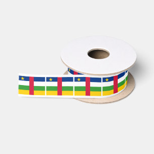 Central African Republic Flag Satin Ribbon