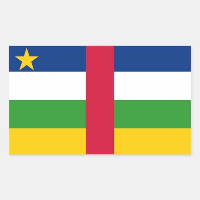 Central African Republic Flag Sticker (Front)