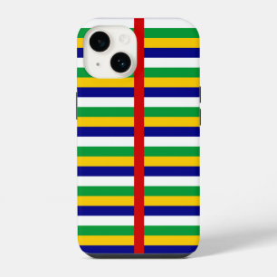 Central African Republic flag stripes country patt iPhone 14 Case