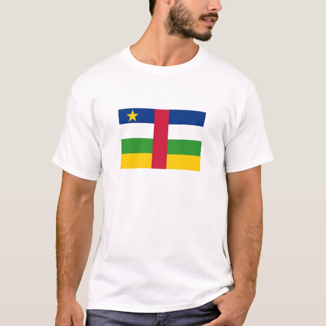 Central African Republic Flag T-Shirt (Front)
