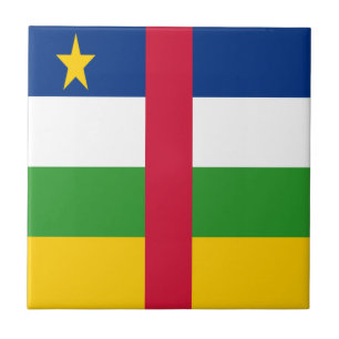 Central African Republic Flag Tile