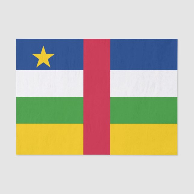 Central African Republic Flag Tissue Paper (Front)