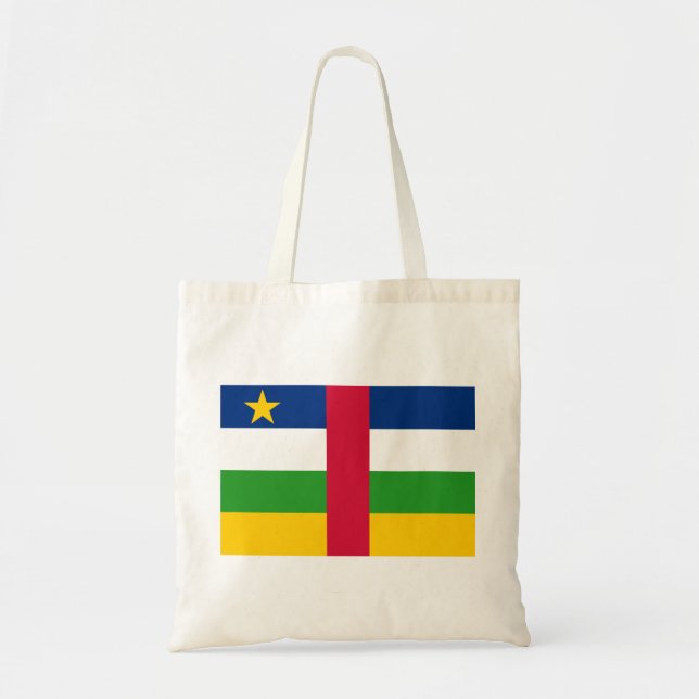 Central African Republic Flag Tote Bag (Front)