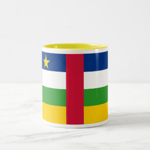 Central African Republic Flag Two-Tone Coffee Mug