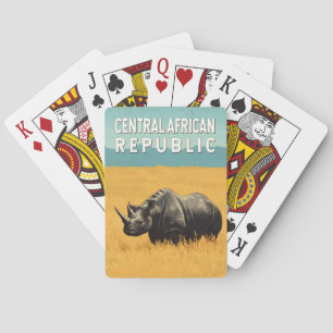 Central African Republic Illustration Travel Art Playing Cards