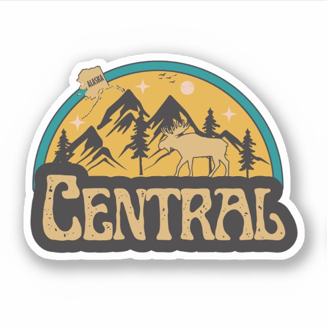 Central, Alaska Sticker (Front)