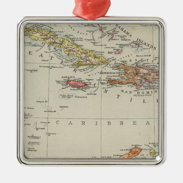 Central America 2 Metal Ornament (Front)