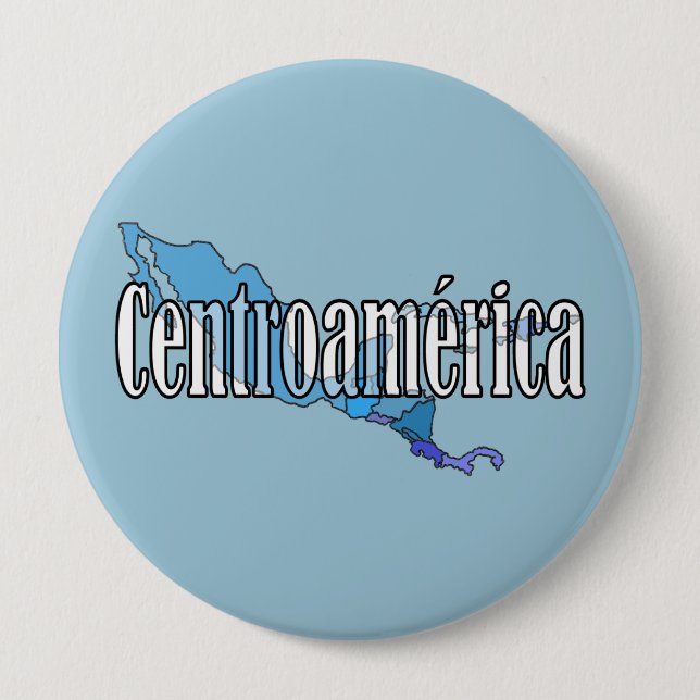 Central America 4 Inch Round Button (Front)