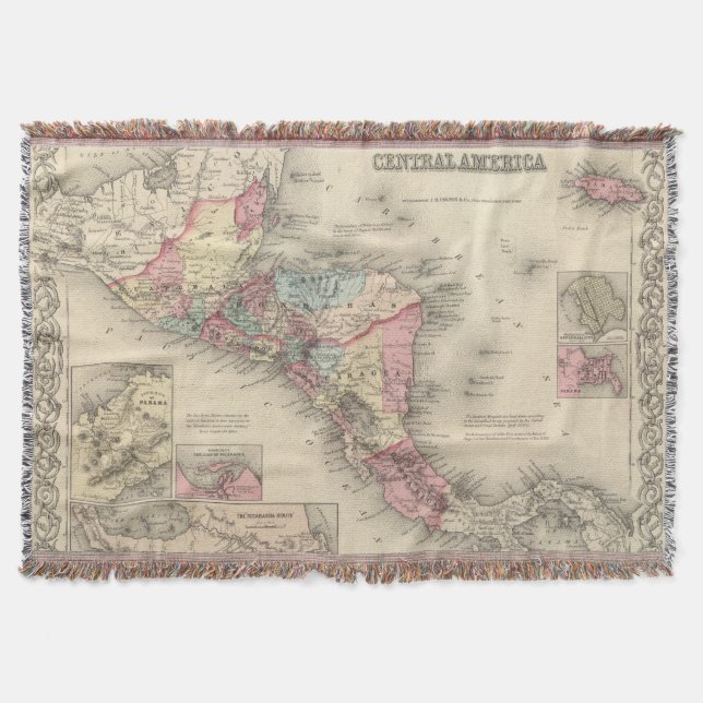 Central America 5 Throw Blanket (Front)