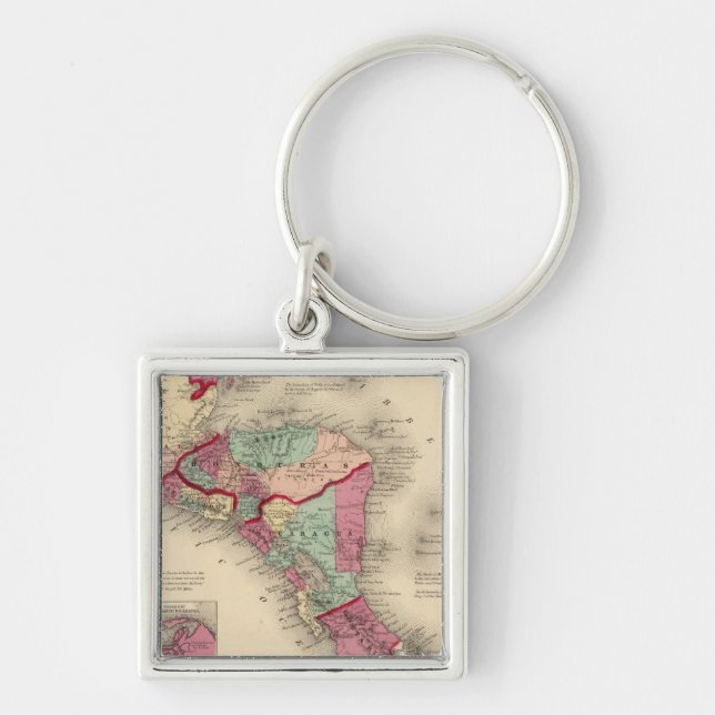 Central America 6 Keychain (Front)