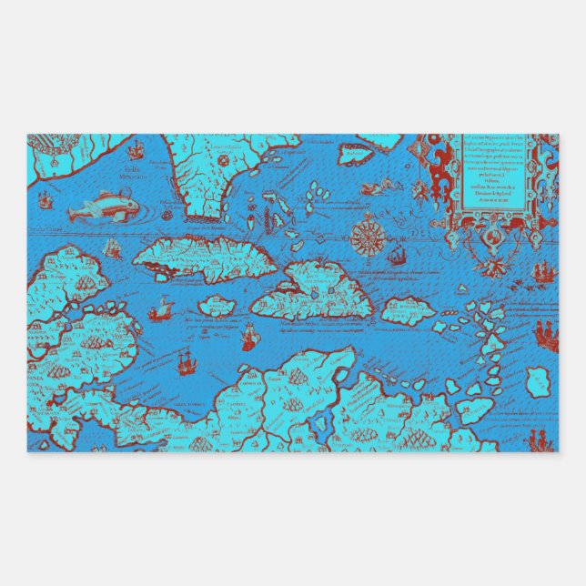 Central America ('America Occidentalis') Sticker (Front)