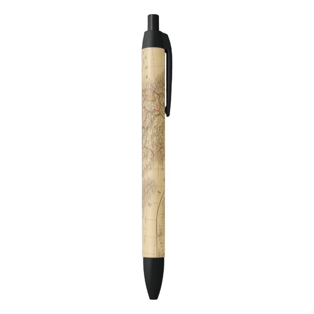 Central America Black Ink Pen (Bottom (Vertical))