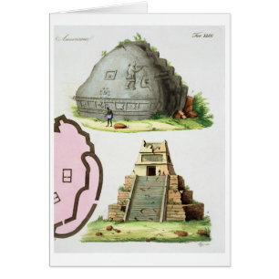 Central American Antiquities, detail of two pyrami