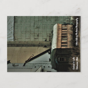 Central and Lake Train Tracks Delaware, Ohio Postcard