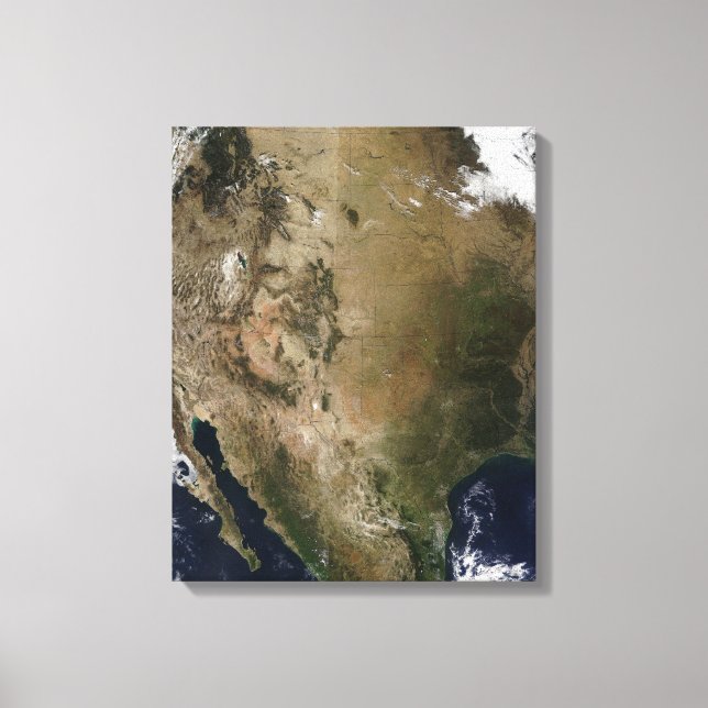 Central and western United States Canvas Print (Front)