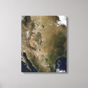 Central and western United States Canvas Print