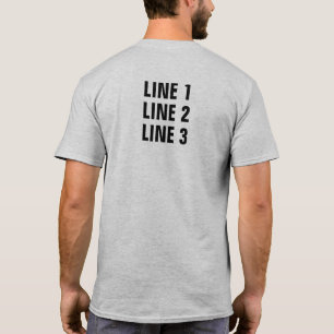 Central AR Chapter - Cust 3 Lines Back Blk T-Shirt