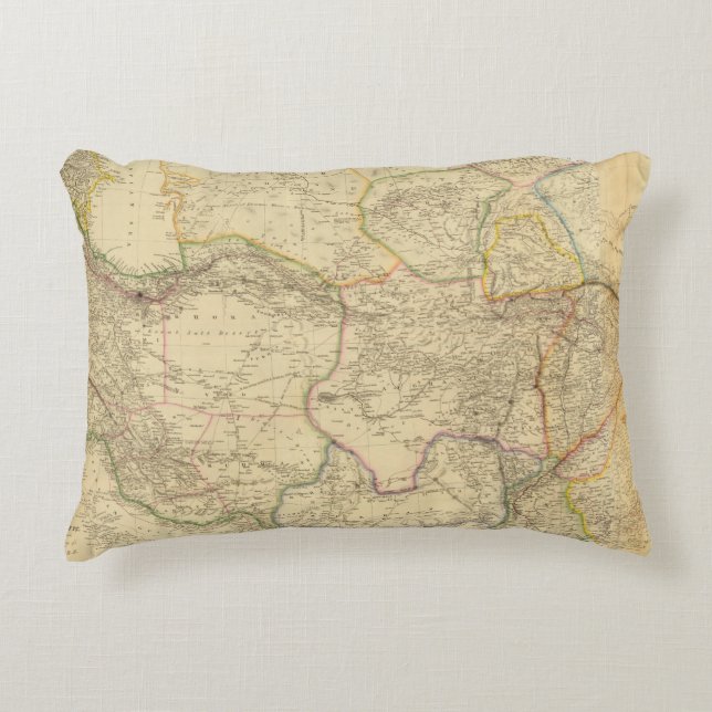 Central Asia 2 Decorative Pillow (Front)