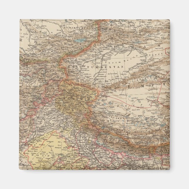 Central Asia, India Magnet (Front)