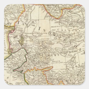Central Asia Square Sticker