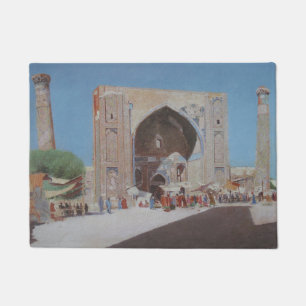 Central Asian City of Samarkand Doormat