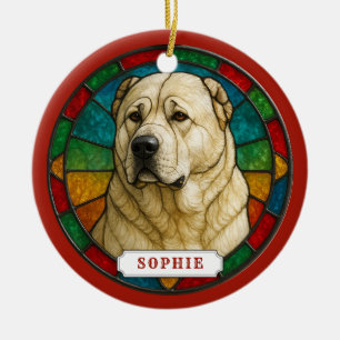 Central Asian Shepherd Ceramic Ornament