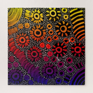 Central Australian Aboriginal Artist Naomi Price Jigsaw Puzzle