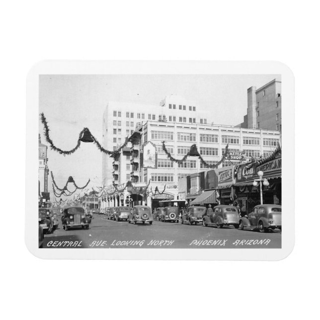 Central Ave., Phoenix, Arizona Vintage  Magnet (Horizontal)