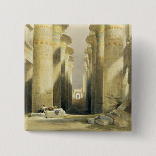 Central Avenue of the Great Hall of Columns, Karna 2 Inch Square Button