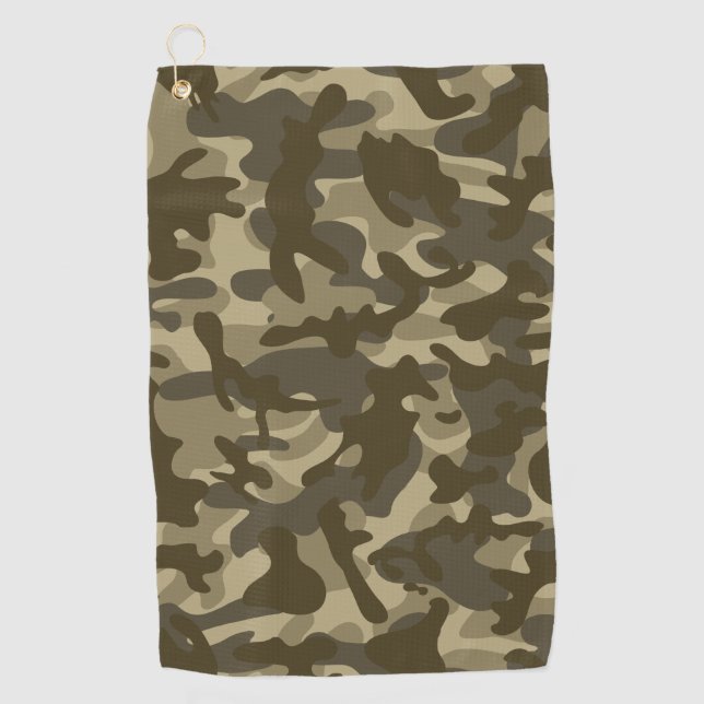 Central Camouflage Golf Towel (Front)