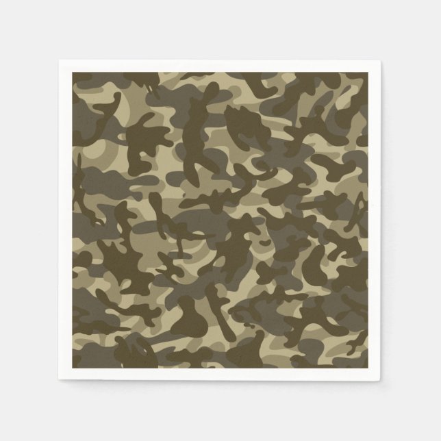 Central Camouflage  Napkin (Front)