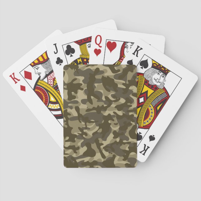 Central Camouflage  Playing Cards (Back)