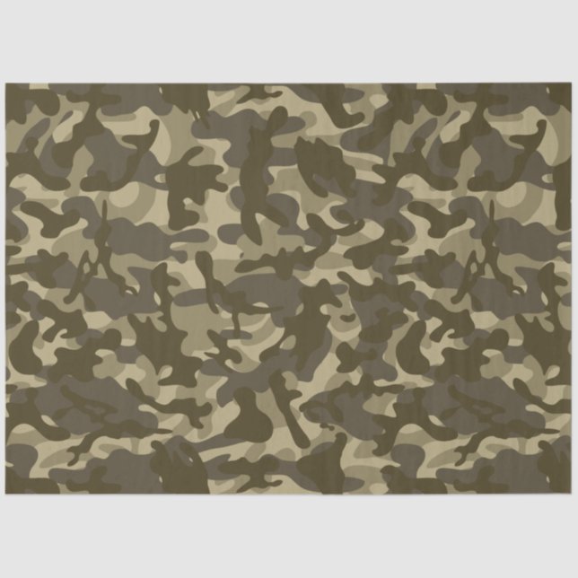 Central Camouflage Tissue Paper (Front)