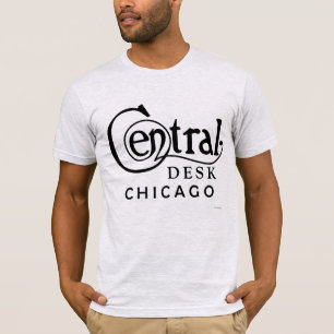 Central Desk Vintage Chicago T-Shirt (Logo noir)