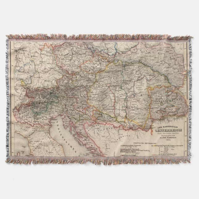Central Europe Throw Blanket (Front)